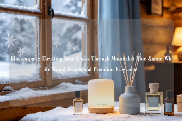 Blueseaspace: Elevating Your Senses Through Minimalist Blue & White Brand Visuals and Premium Fragrance